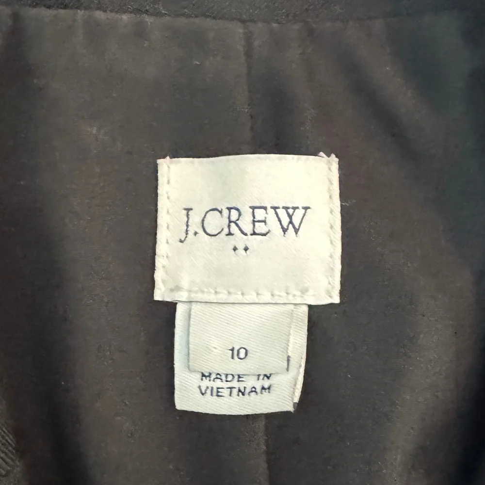 NWOT J. Crew Black Wool Women’s Blazer Suit Jacket, Minimalist Office Chic - Picture 5 of 10